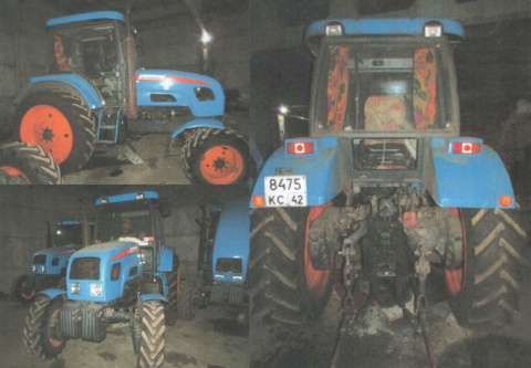 Трактор Агромаш 85ТК222Д, 2011 г., цвет кабины: синий, государственный номер 42 КС 8477